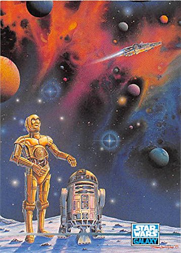 R2D2 C3PO trading card Star Wars Galaxy 1995 #291 Millennium